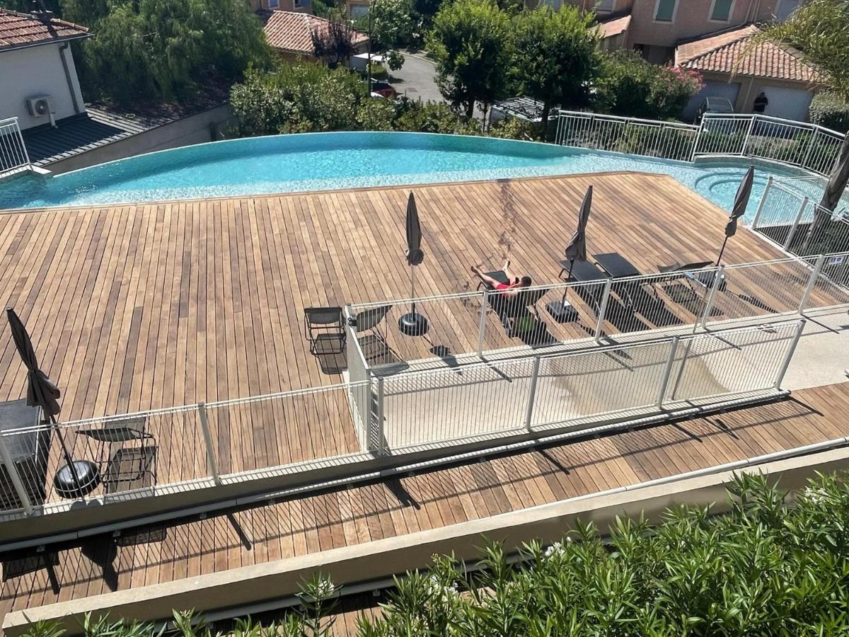 Superbe appartement, piscine, vue mer et montagnes Antibes Eksteriør billede